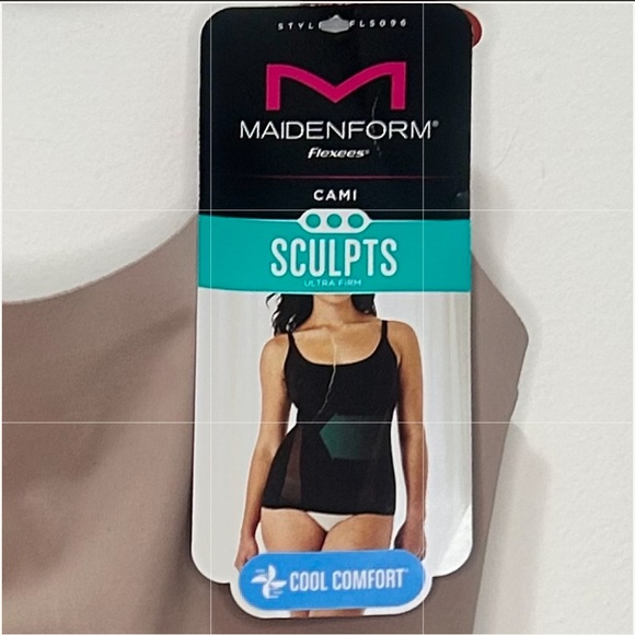 Maidenform Flexees Cami Sculpt Shapewear Tank Beige Size M Tummy Control - Picture 4 of 4